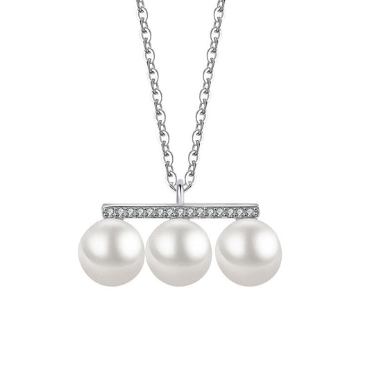 Fashion Freshwater Pearl Simple Accessories Balance Necklaces