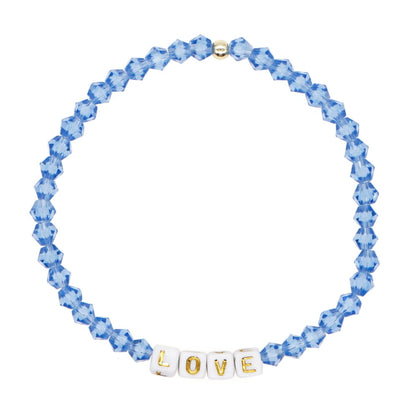 Women's Bohemian Minimalist Letter Diamond Crystal Beads Bracelets