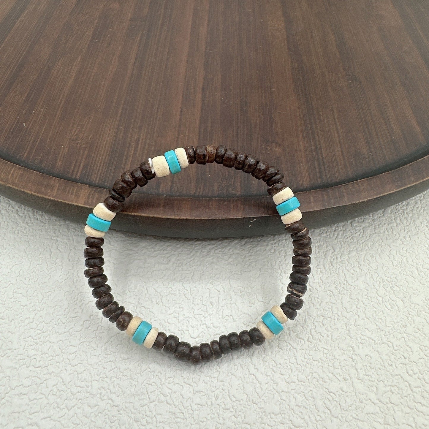 Men's Style Coconut Shell Wooden Bead Mixed Bracelets