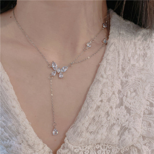 Women's Glance Pure Butterfly Light Luxury Minority Necklaces