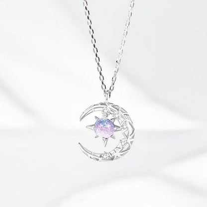 Women's Starry Sky Star Moon Niche Design Necklaces