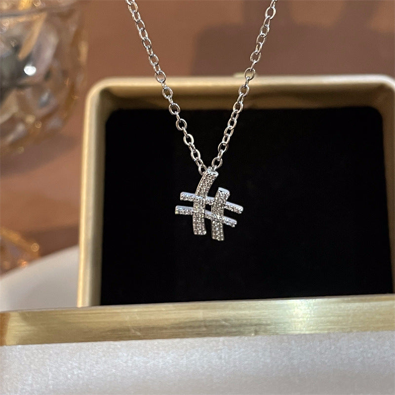 Women's & Men's & Sweet Cool Flower Stars Heart For Niche Design Clavicle Necklaces