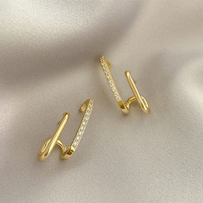 High-grade Sense Style Trendy Simple Eardrops Earrings