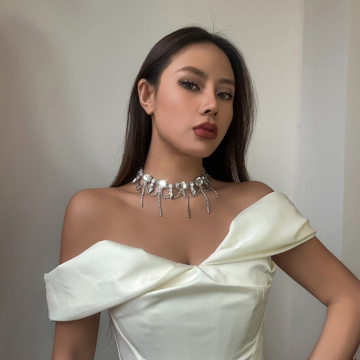 Niche Design Light Luxury Full Diamond Necklaces