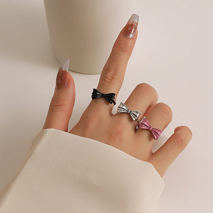 Women's Dream Bow Versatile Fashion Dripping Simple Rings