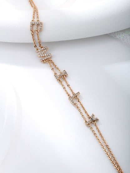 Jewelry Double Layer Letter Advanced Sense Bracelets