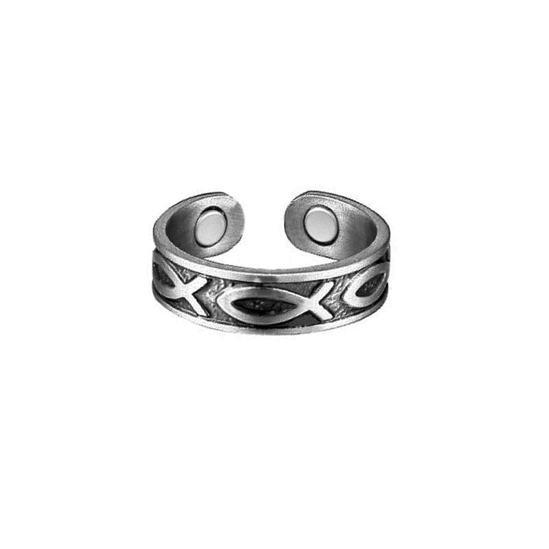 Personality Little Fish Magnet Energy Fashion Retro Rings