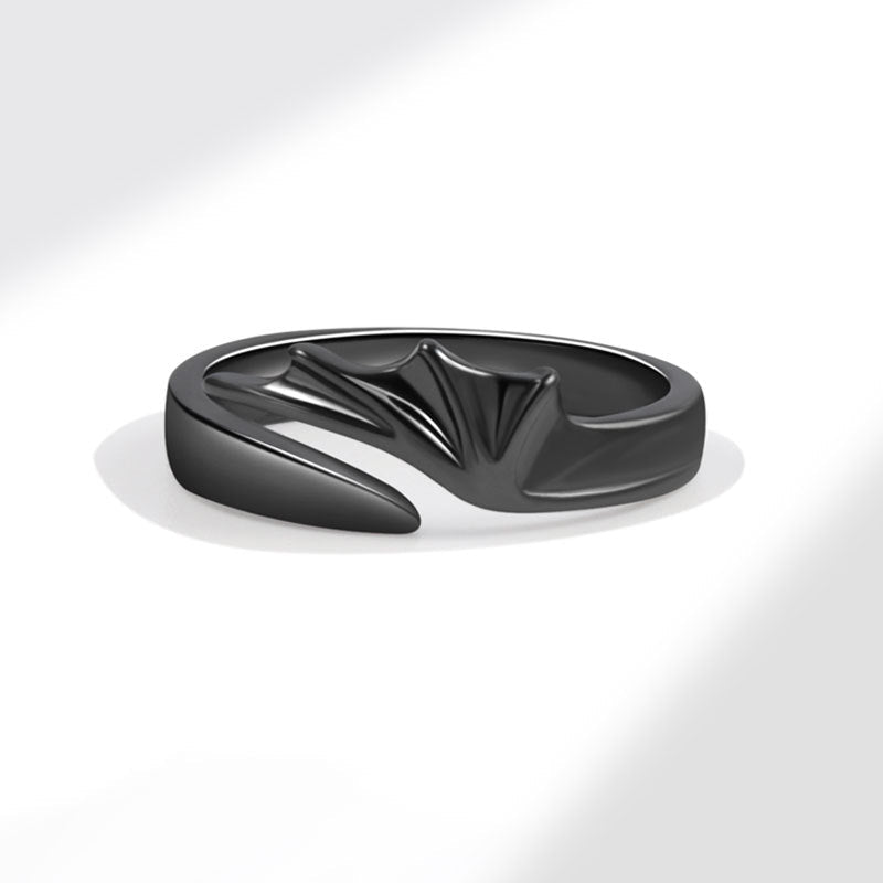 Angel Devil Couple Simple Personalized Niche Design Halloween Rings