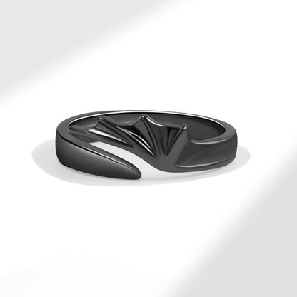 Angel Devil Couple Simple Personalized Niche Design Halloween Rings