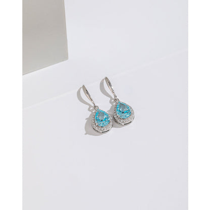 Women's Carbon Diamond Square For Niche Temperament Ice Earrings