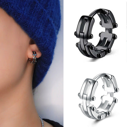 Men's Geometric Ear Fashion Hip Hop Accessories Earrings