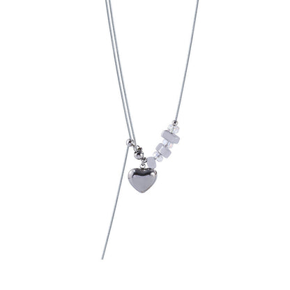 Women's Love Beaded For Sweet Cool Long Tassel Sweater Necklaces