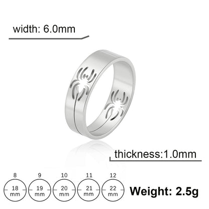 Titanium Steel Hollow Spider Wire Stainless Rings