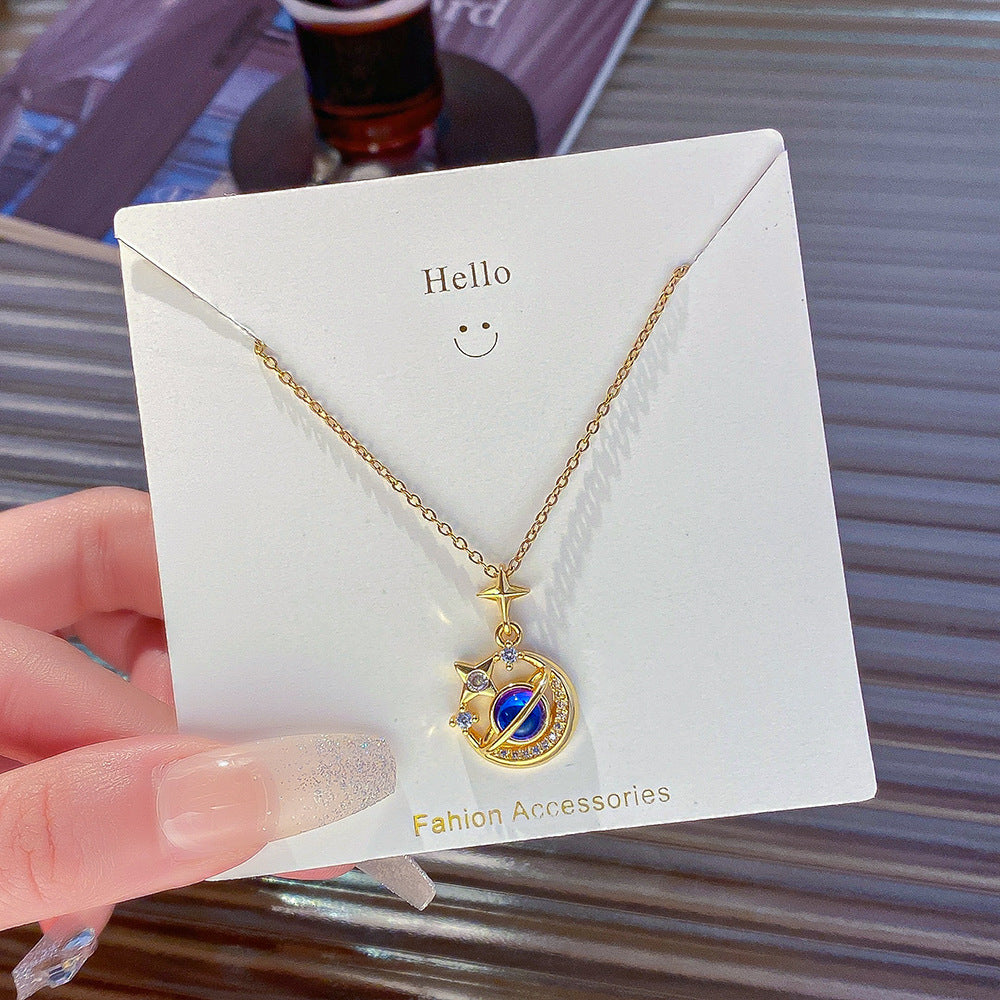 Women's Steel Exquisite Fully Jeweled Loving Heart Necklaces