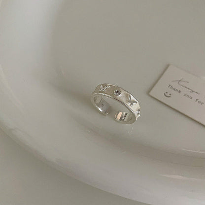 Dripping Oil Butterfly Opening Suit Female Design Rings