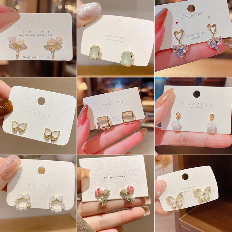 Women's Elegant Pearl High Sense Love Heart Earrings