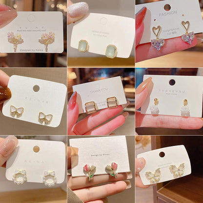 Women's Elegant Pearl High Sense Love Heart Earrings