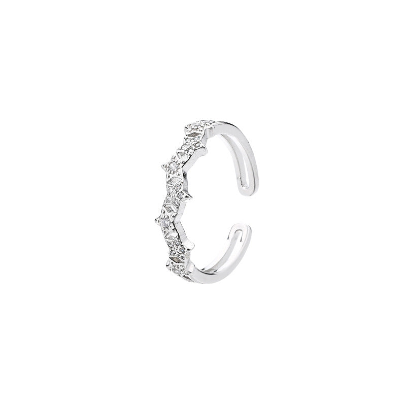 Exquisite Full Diamond Super Fairy Shining Star Rings