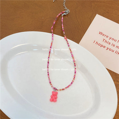 Beads Stringed Sweet Cute Girly Style Necklaces