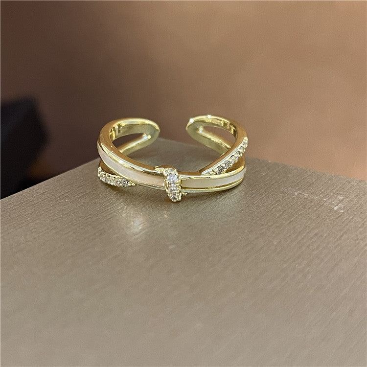 Couple Double Layer Fritillary Simple Niche High Sense Rings