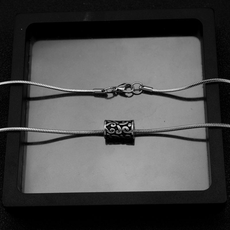 Steel Vintage Cloud Pattern Small Waist Necklaces