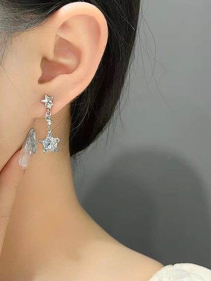 Zircon Niche Design Advanced Ear Light Earrings