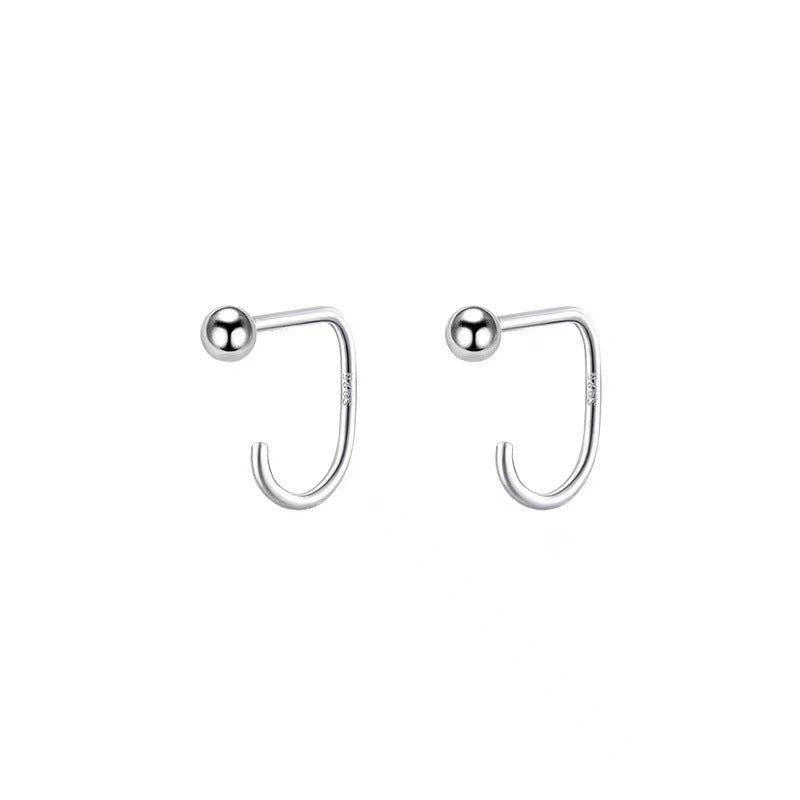 Women's Bean-shaped Niche Design Simple Light Luxury Earrings
