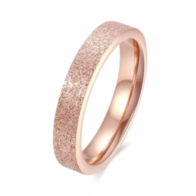 Light Luxury Titanium Steel Female Korean Style Niche Rings