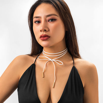 Ornament Flannel Bandage Party Personalized Collar Handmade Necklaces