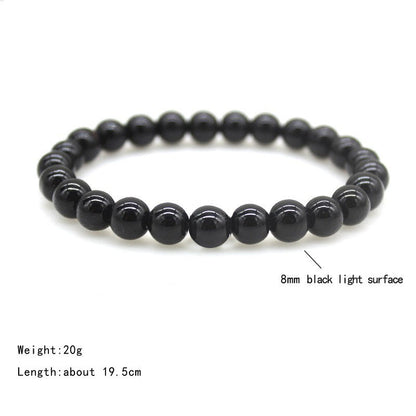 Women's & Men's Frosted Natural Stone Volcanic Rock Tigereye And Bracelets