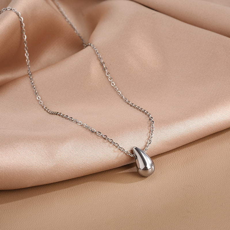 Titanium Steel No Fading Raindrop Female Necklaces