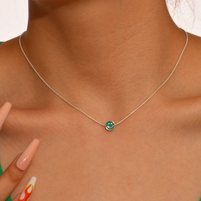 Fashion Dripping Smiley Face Multicolor Personalized Necklaces