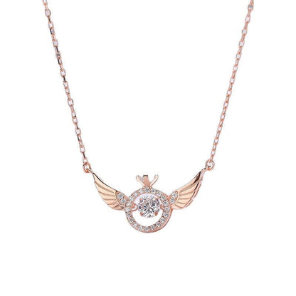 Heart Wings Female Niche Design Simple Necklaces