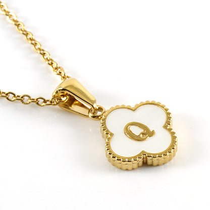 Women's Four-leaf Clover Pendant Stainless Steel Gold Necklaces