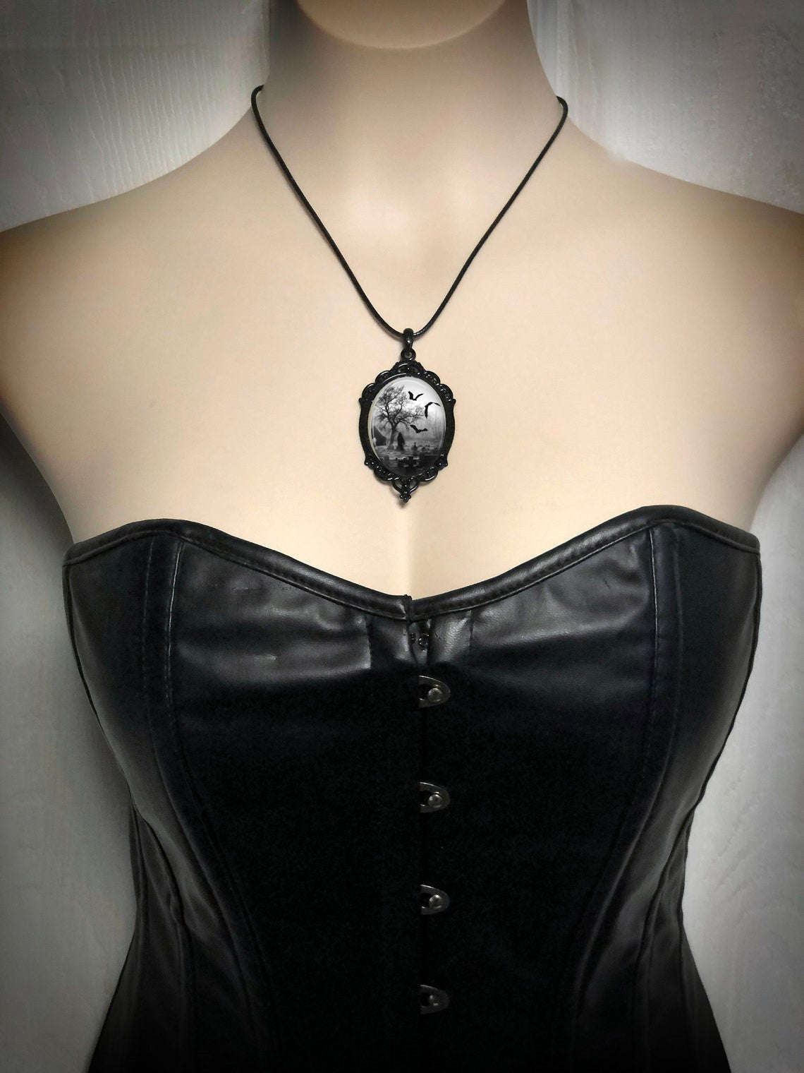 Gothic Cemetery Guest Victoria Pendant Jewelry Necklaces