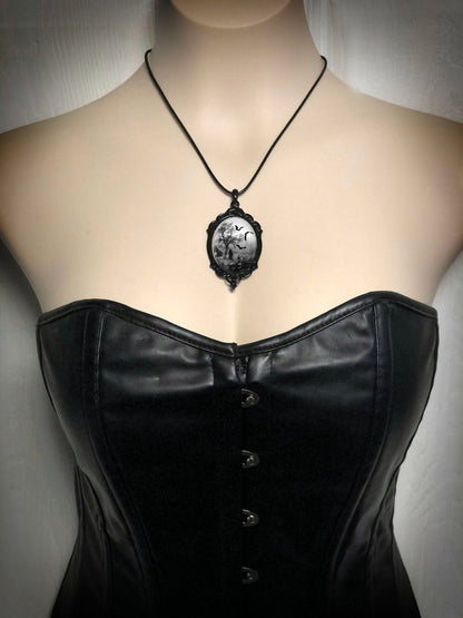 Gothic Cemetery Guest Victoria Pendant Jewelry Necklaces