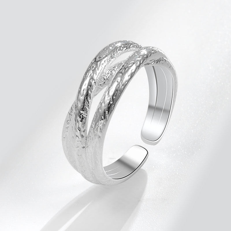 Women's Fashionable Shiny Zircon Opening Index Finger Rings