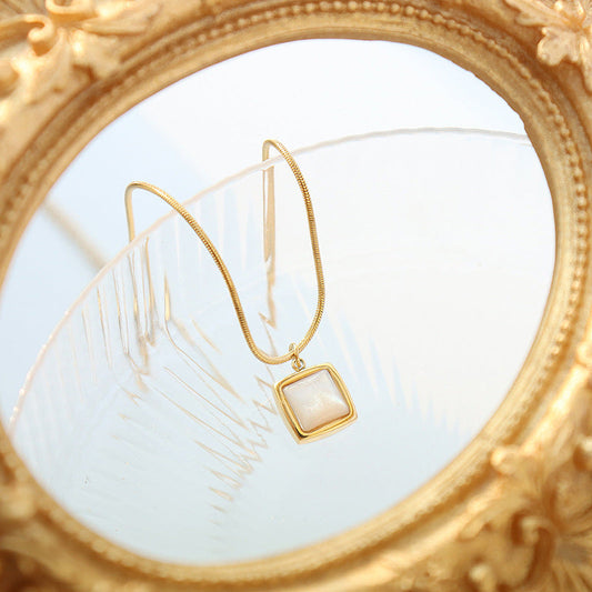 Design Titanium Steel Gold Plated Snake Necklaces