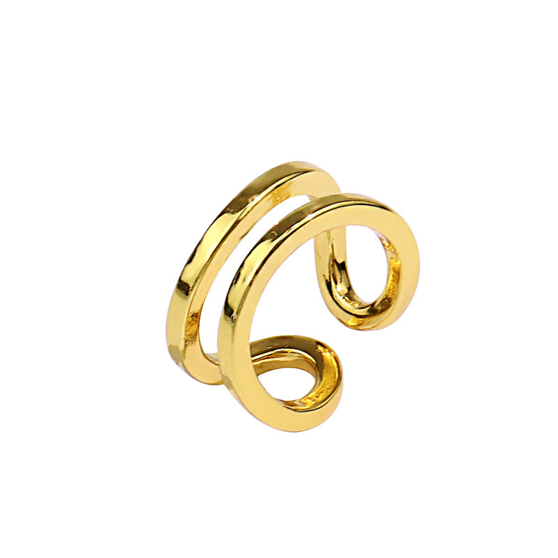 Female Retro Affordable Luxury Style Index Rings