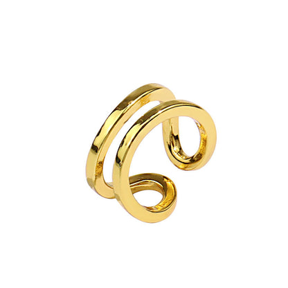 Female Retro Affordable Luxury Style Index Rings