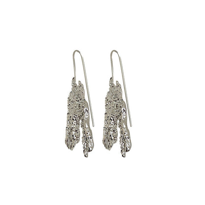 Retro High Sense Irregular Leaf-shaped Female Earrings