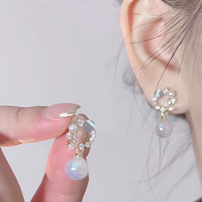 Legend Garland Dream Pearl Pendant Integrated Mosquito Coil Earrings