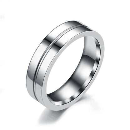 Titanium Steel Colorfast Temperament Pair For Rings