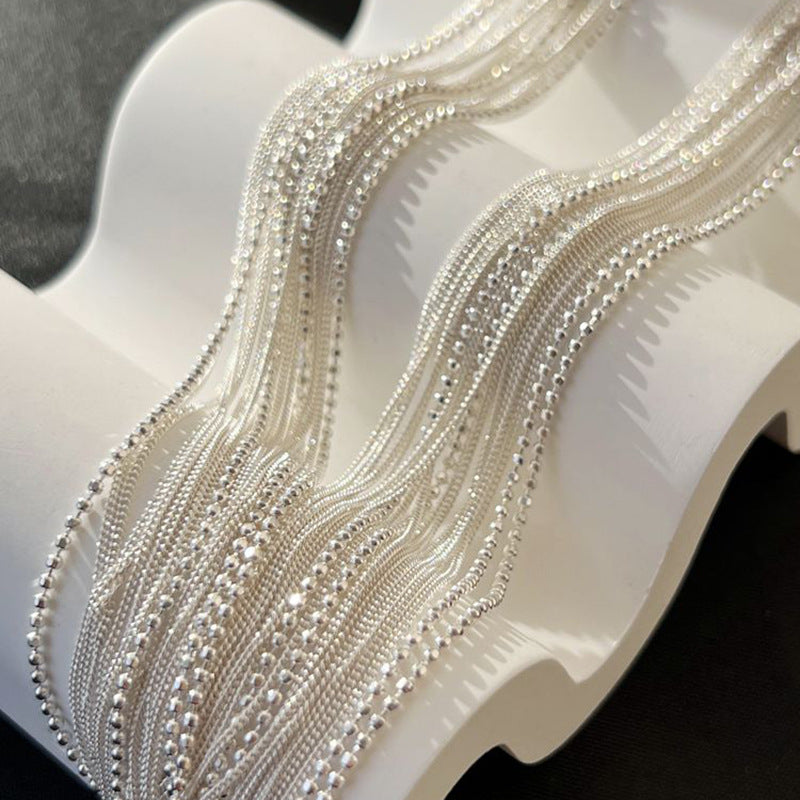 Clavicle Fashionable Temperamental High-grade Female Wave Necklaces