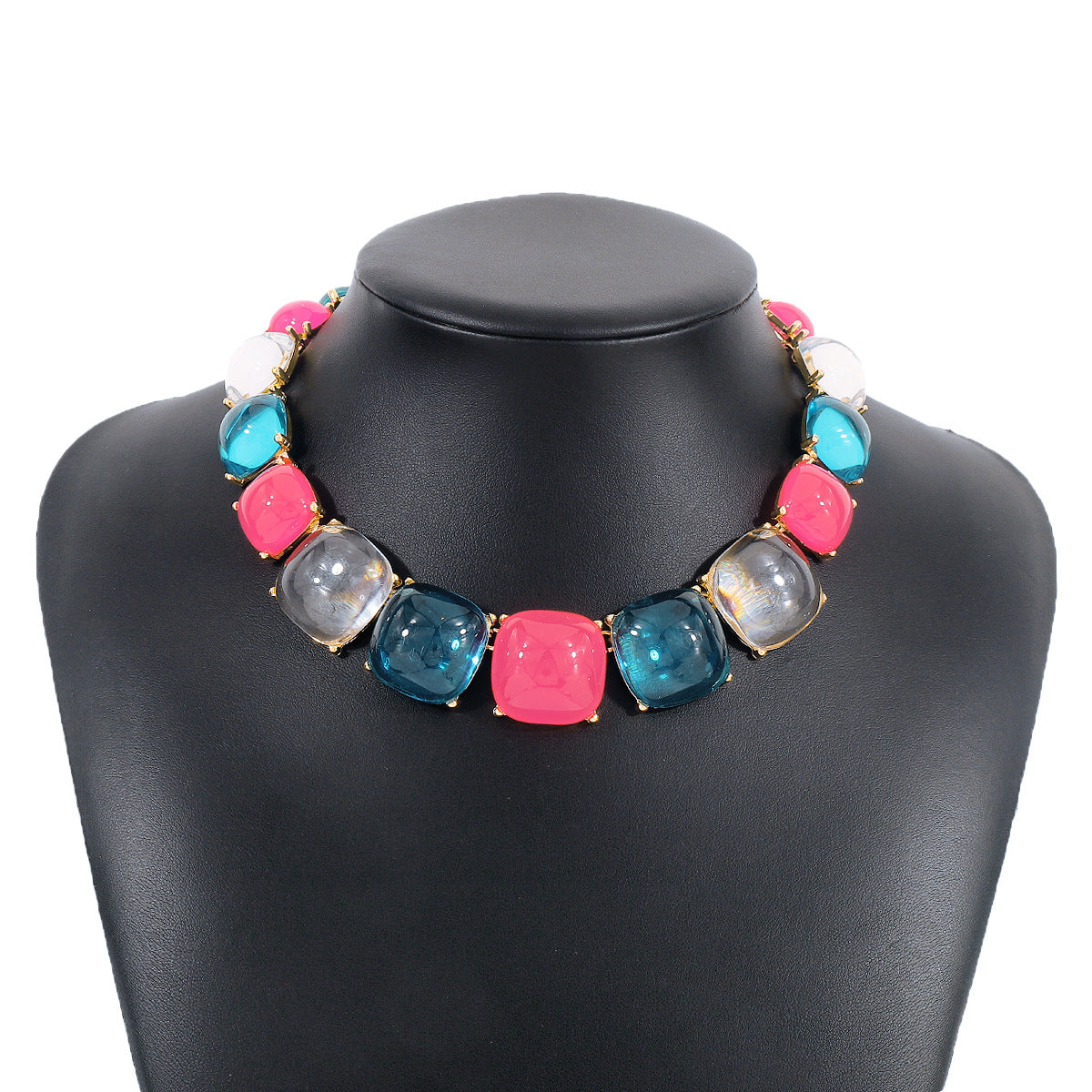 Fashion Jelly Female Boho Geometric And Necklaces