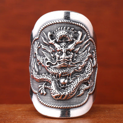 Sterling Sier Pure Wide Face Thumb Rings