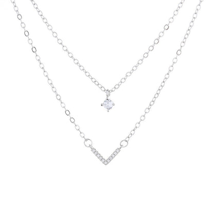 Broadcast Female Temperamental Minority Design Unique Inlaid Necklaces