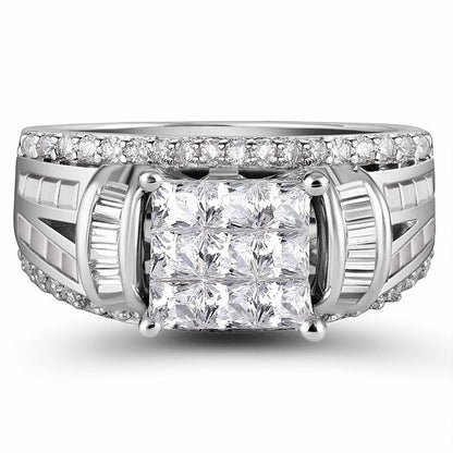 Men's Wide Wedding Luxury Domineering Full Arm Rings