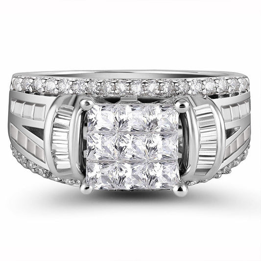 Men's Wide Wedding Luxury Domineering Full Arm Rings