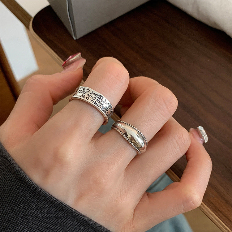 Metal Open Suit Female Design Sense Rings